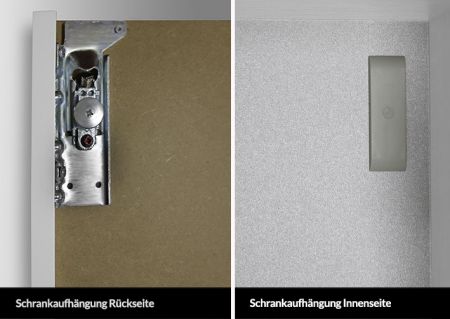 Badschrank mit Wäschekippe Hochschrank H/B/T: 70/40/32,5cm
