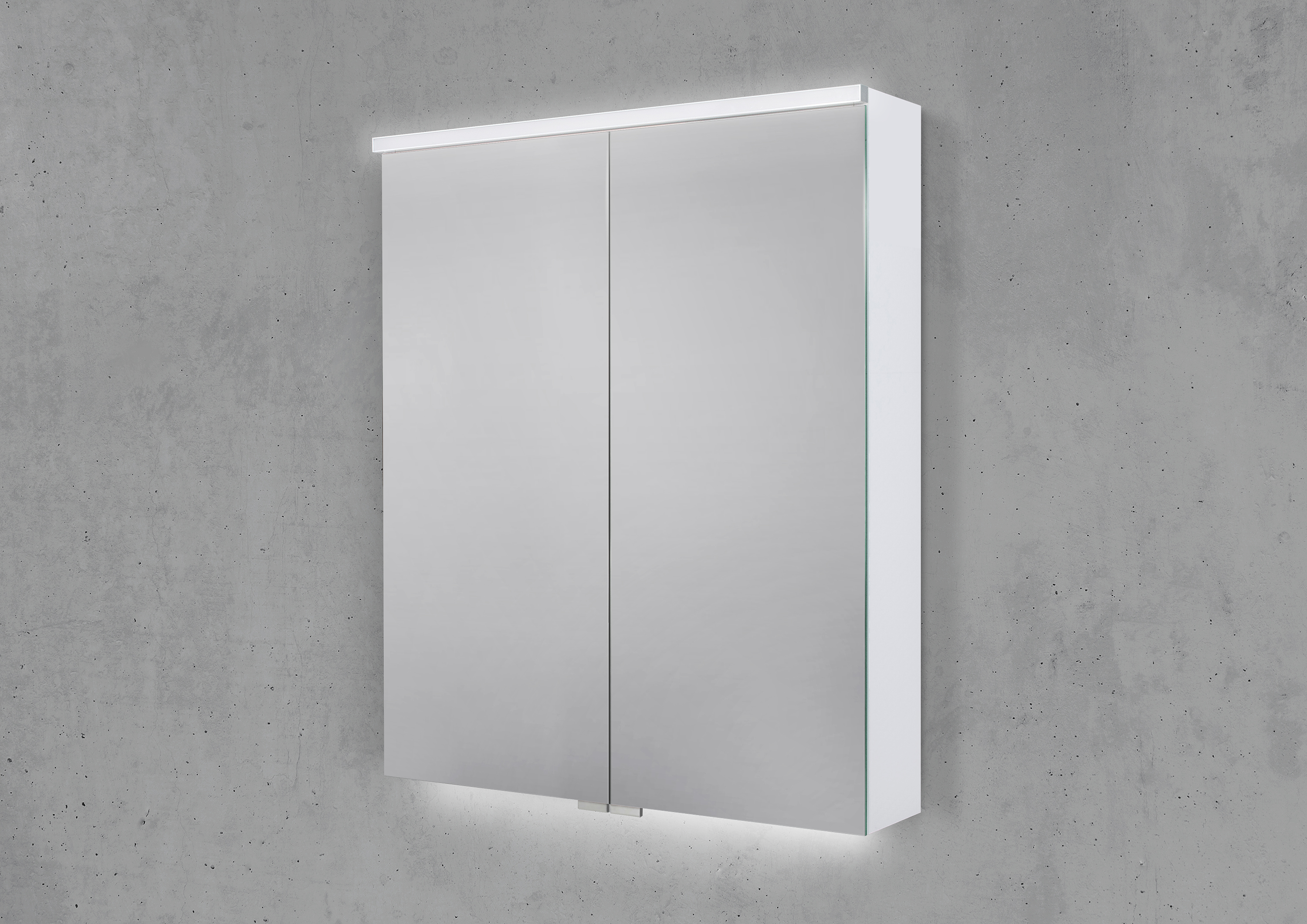 LED integrierte Doppelspiegeltüren Beleuchtung Spiegelschrank cm 60 Light MULTI
